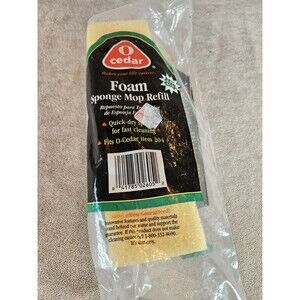 O Cedar Foam Sponge Mop Refill 1997 Fits Sponge Mop #202 #204 New Old Stock